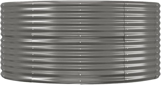 Steel Planter Garden Boxes Outdoor Garden Raised Bed Powder-Coated Steel Metal Raised Bed for Gardening Vegetables Fruits and Flowers 114.6x55.1x26.8