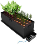 AutoPot Tray2Grow System - Tray2Grow with Planter Bag and 25 Gal FlexiTank - Self-Watering Gravity-Fed Hydroponic Indoor System Black
