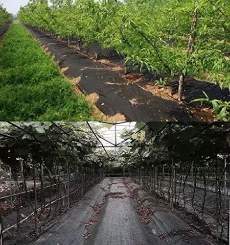 Agfabric Landscape Fabric Weed Barrier Non-woven Fabric 5x100ft 2.3oz Ground Cover Garden MatsGarden weed barrier fabric