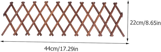 Totority Wooden Climbing Plant Support Carbonized Garden Trellis Expandable Willow Fencing Outdoor Plant Climb Support