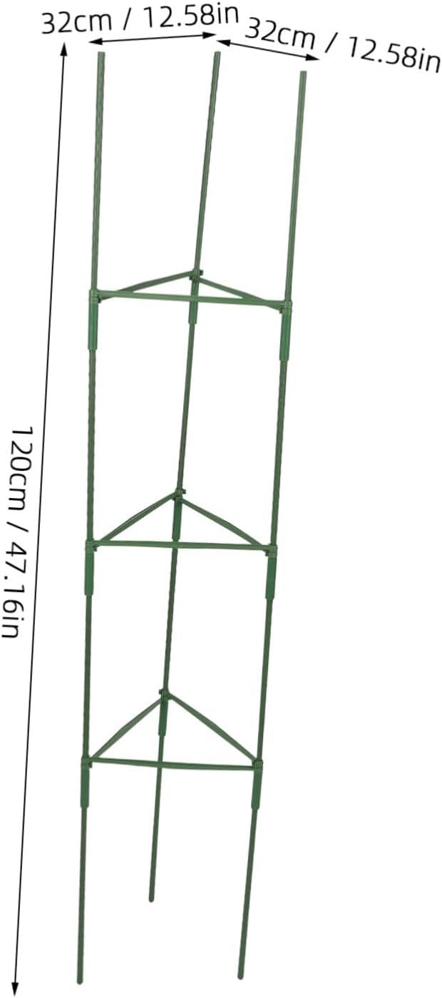BESPORTBLE 3Sets Plant Trellis for Climbing Plants Durable Support Rack for Tomatoes Flowers and Vegetables for Patio Lawn and Garden Use Includes Connectors and Clips