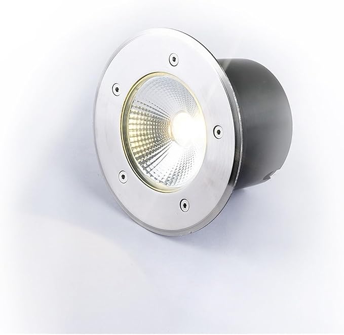 Outdoor Buried Lights - LED Landscape Lamps AC85-265V Round COB Recessed Ground Spotlight Spotlight Led Beam Light for Outdoor Garden Lawn Deck Lighting(Warm Light40W(AC85-265V))