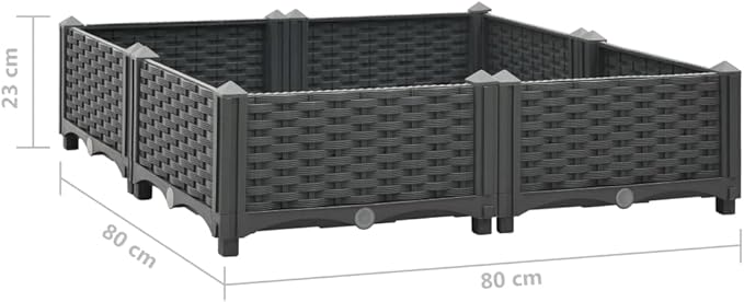 Raised BedGarden PlantersGarden PlantersGarden CenterpiecesGarden BedsRaised Beds for Growing FlowersHerbs and Fruits31.5x31.5x9.1 Polypropylene