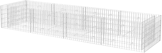 vidaXL Gabion Raised Bed Steel 141.7x35.4x19.7