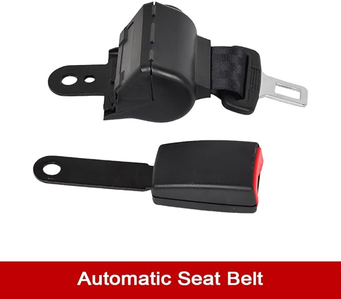 Foldable Universal Lawn Mower SeatWaterproof Artificial Leather Seat with 0-90°Armrest &amp Retractable SeatbeltBlack PVC Forklift Seat w/Adjustable Angle Backrest and Slid(Size:w/HeadrestColor:Bl