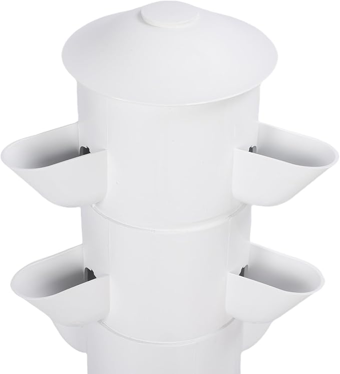 Aramox Vertical Hydroponic Growing System 18 Hole Hydroponic Tower with 10L Watertank for Home Space Saving Indoor Gardening for Vegetables (US regulations)