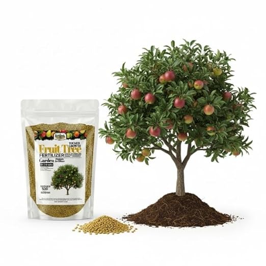Old Cobblers Farm™ Wicked Organics 10-2-8 Fertilizer – Slow-Release Plant Food for All Fruit Trees – Boosts Root Strength Fruit Yield &amp Soil Health (5lbs|10lbs|15lbs|20lbs) (20lbs)