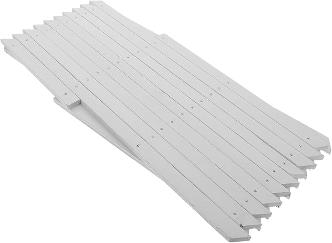 Milisten Retractable White Wooden Climbing Plant Fence Expandable Wall Mounted Garden Trellis for Courtyard and Indoor Decoration Durable Corrosion Landscape Barrier for Neat Outdoor Spaces