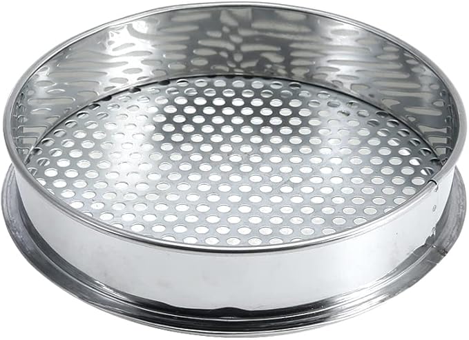 1pc Metal Garden Sieve 6/7/12mm Riddle For Composy Soil Stone Mesh Gardening Tool Soil Sieve (Color : 12mm)