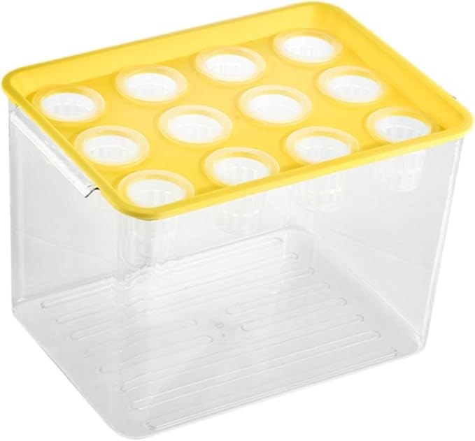 Hydroponic System Growing Kit Microgreens Growing Kit Garden Cabinet Box Easy to Use Indoor Hydroponics Tool for Vegetables Yellow Lid