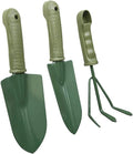 Garden Tool Set 3 Piece Heavy Duty Garden Trowels Cast-Aluminum Garden Hand Shovels with Non-Slip Rubber Grip -Gift for Women and Men
