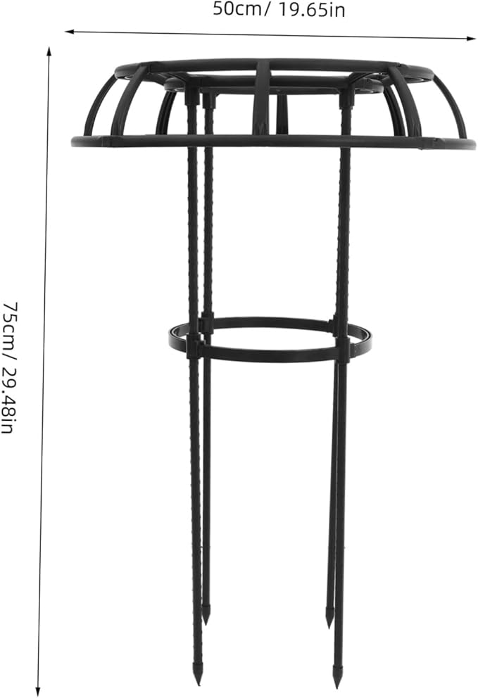Mipcase Metal Trellis Plant Support Rack Garden Trellis for Potted Plants Sturdy Climbing Flower Stand Fixing Rod