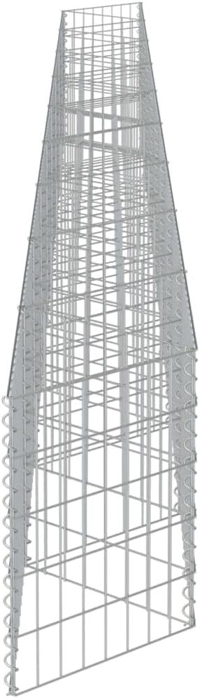 Outdoor Garden Gabion Wall Gabion Stone Basket Planter Raised Vegetable BedSteel Garden Decoration Galvanized Steel 248x11.8x19.7 -AA