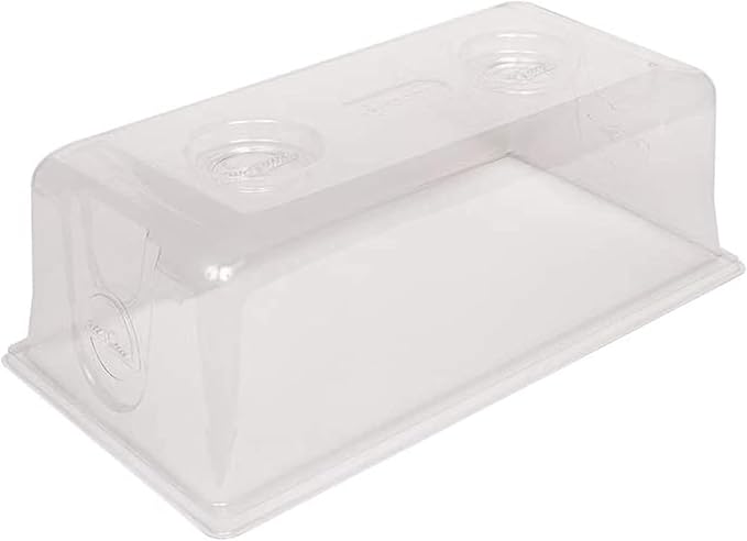 SUNPACK Sundome Plastic Multi-Vented Humidity Dome Clear 7 (Pack of 10) - Ideal for Greenhouses or Indoor Growing Able to Adjust Humidity with Vents