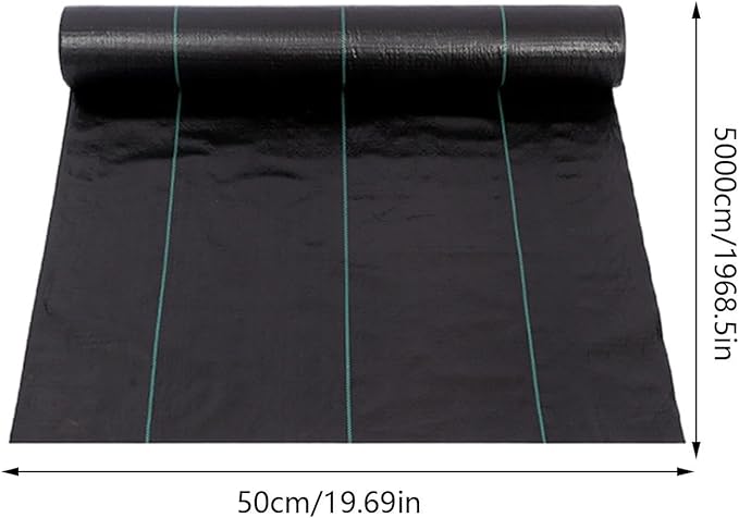 Landscape Fabric – 1.6x164ft Heavy Duty Grass Control Sheet Garden Weeds Barrier Multipurpose Lawn and Plant Mat | Plant Protection Fabric for Gardeners Vegetable Flower Beds Farm Nursery Trees