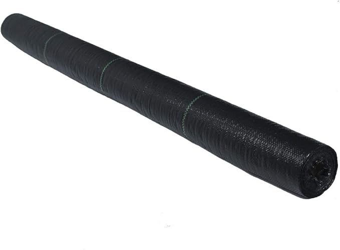 Weed Barrier Landscape Fabric 4x300FT 100gsm Garden Weed Barrier Fabric Heavy Duty Woven Geotextile Fabric Weed Blocker Fabric Driveway Fabric Weed Barrier Mat Weed Control Fabric (Folded in Half)