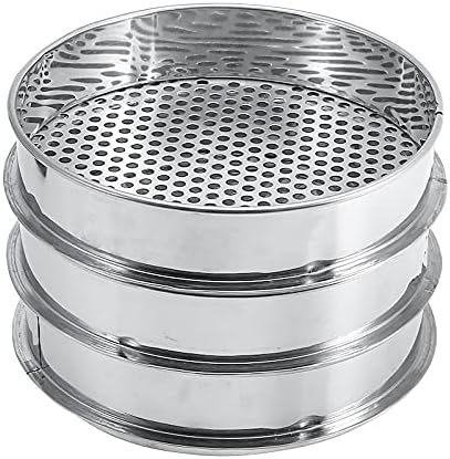 1pc Metal Garden Sieve 6/7/12mm Riddle For Composy Soil Stone Mesh Gardening Tool Soil Sieve (Color : 12mm)