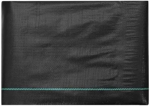 Weed Barrier Fabric Landscaping Barrier Cloth 4 * 50FT Robust Garden Weed Material Interlaced PP Weed Prevention Cloth for Gardening