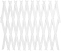 Expandable Wooden Garden Trellis for Climbing Plants Outdoor White Wood Lattice Fence Panel with Wall-Mount Design 44cm Height Plant Support for Vines and Flowers