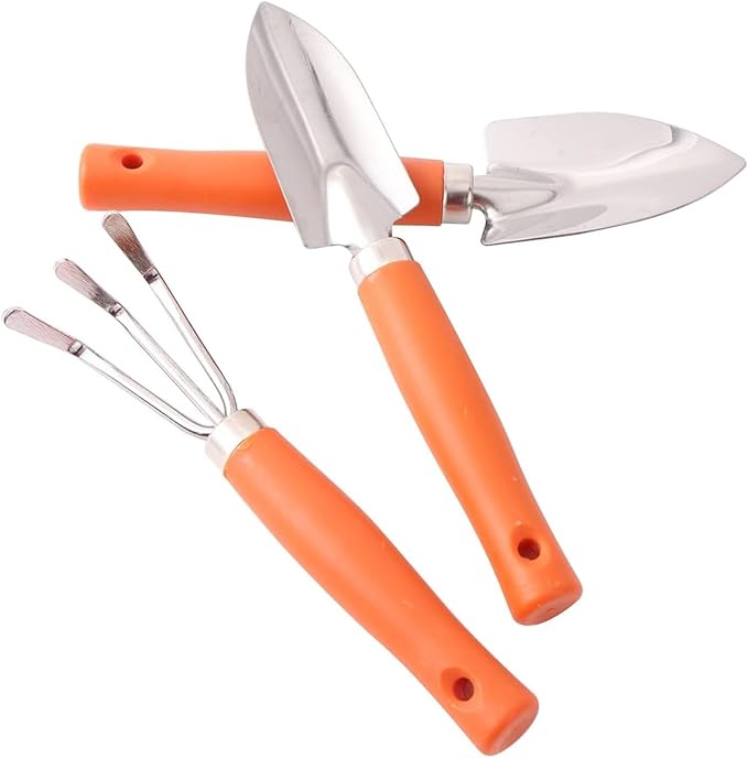 Garden Tools Gardening Tools Garden Tool Set -3 Piece Aluminum Gardening Hand Tools - Including Garden Trowel - Hand Shovel - Tilling Hand Rake Gardening Too