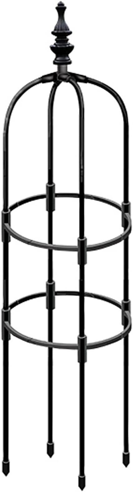 Garden Trellis for Climbing Plants Black Garden Trellises Potted Plant Climbing for Climbing Vines and Flowers Stands Indoor Outdoor(120CM)