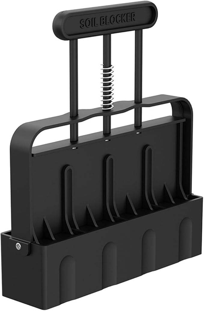 4 Cell Upgraded Soil Block Maker With Comfortable Handle Handheld Soil Blocking Tool For Seed Starting Gardening Soil Blocking Tool