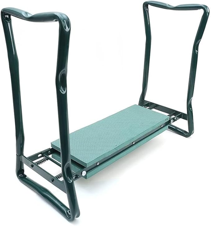 Garden Kneeler Seat Garden Stools Foldable Stool with Tool Bag Pouch EVA Foam Pad Capacity-Protects Your Knees for Gardening(Large-23.6 x 10.6 x 19.3) Tool kit（wh000005）