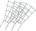 VICASKY 3pcs Potted Plant Pergola Plant Support Pea Trellis Garden Trellis for Climbing Plants Outdoor Cucumber Rack Tomato Trellis for Raised Garden Bed Topiary Frame Green Iron