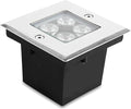 Landscape Lights - Outdoor LED Spotlights - Square Recessed Spotlight 4W Floor Light Spotlight IP67 Waterproof Walk-in LED Lights For Decorative Lighting of Paths Terraces/Gardens/Paths(Red Light