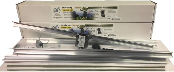 Light Rail (2) 4.20 Kits Robotic Grow Light Mover for 4 Lights Genuine Solidly Made in The USA