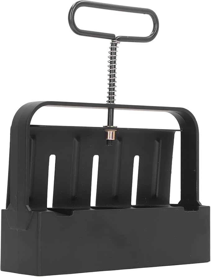 EVTSCAN Soil Blocker Double Row Soil Block Maker Tool Stainless Steel for Seedling Greenhouse Gardens Farms