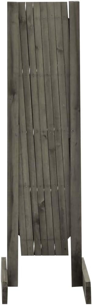 Expanding Freestanding Wooden Trellis Fence Garden ScreenGarden Plant Climb Trellis partition DecorativeGarden Trellis Fence Gray 59.1x31.5 Solid Firwood