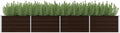 Garden Raised Bed Brown 126x31.5x17.7 Galvanized SteelWeight:24.52lbs45716