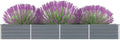 SKM Garden Raised Bed Galvanized Steel 126x15.7x17.7 Gray (9.64 KG/21.208 LBS)