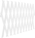 jojofuny Wood Fence Panel Garden Trellis Fence Panel Indoor Outdoor Expandable Wooden Lattice Wall Trellis for Climbing Plants Vine Support 44cm White