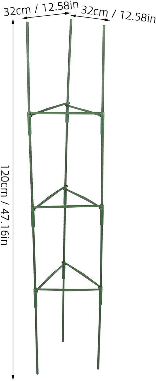 3 Sets Tomato Plant Trellis Climbing Stand with 27 Rods and 18 Connectors Vegetable Trellis for Garden and Indoor Plant Support Vine Shaping Rack for Patio and Yard Gardening
