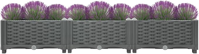 YAFF Raised Bed 47.2x15.7x9.1 Polypropylene (10.296lbs)