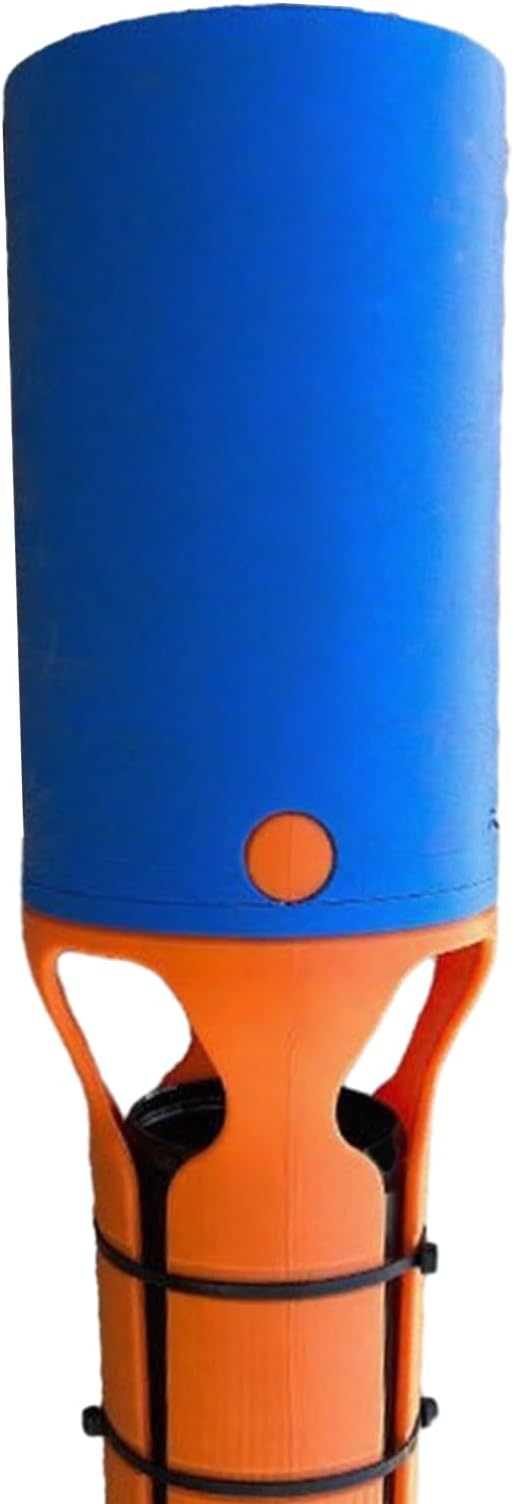 Cyclone 2X Leaf Blower Attachment 2''-3'' Leaf Blower Air Booster with 2 Straps Faster Yard Outdoor Cleanup Lawn Care Airflow Amplifier Universal (Blue)