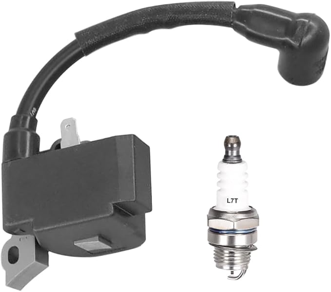 753-08489 Ignition Coil With L7T Spark Plug For Bolens BL125 MTD Craftsman Sears 316791600 Murray M7900 (41AS79MY758) MS9900 (41AS99MS758) Remington RM125 RM430 Leaf Blower