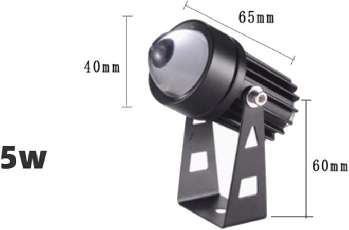 10W Led Spot Lights - Landscape Lamps AC 220V Led Beam Light Outdoor Wall Lamp IP67 Waterproof Narrow Beam Spotlight 180° Adjustable Bracket Ground Light(Green5W)