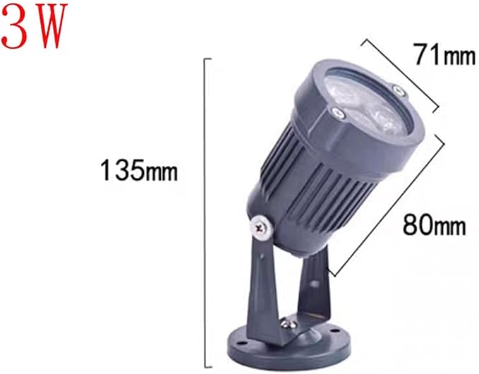 LED Landscape Lights - 3WOutdoor LED Floodlight Outdoor Landscape Lights Beam Light P67Waterproof Advertising Signs Projection Disc SpotlightLawn Garden Ground Light(Green3W(12V))