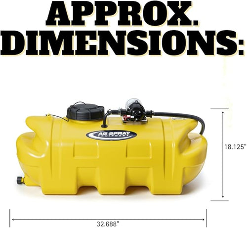 15 Gallon Gold Spot Sprayer – 2.2 GPM SHFLO 12V Pump Deluxe Handgun with Adjustable Tip 15’ Hose – ATV/UTV Sprayer for Lawn Garden Weed &amp Pest Control