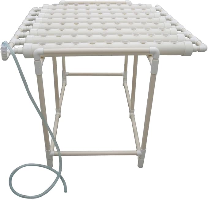 Wall-Mounted Hydroponic Grow Kit 72 Plant Sites Hydroponics Planting System 8 PVC-U Pipes Hydroponic Gardening Indoor System with 110V Water PumpPlanting SpongeHose