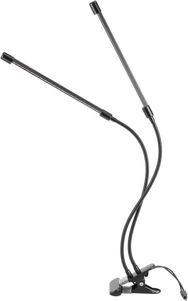 20W Full LED Plant Growing Light USB Powered with 360 Degree Gooseneck Double Tube Indoor Greenhouse Vegetable Flower - Adjustable Flexible Design Durable Materials Ideal fo