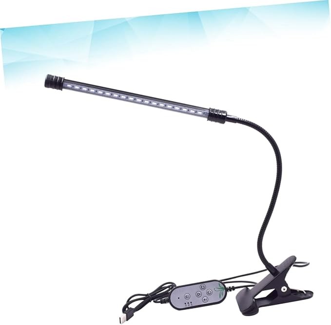 9w Led Plant Grow Light Dimmable Levels Single Head Timing Gooseneck for Indoor Plants Uv Grow Lights Garden Greenhouse
