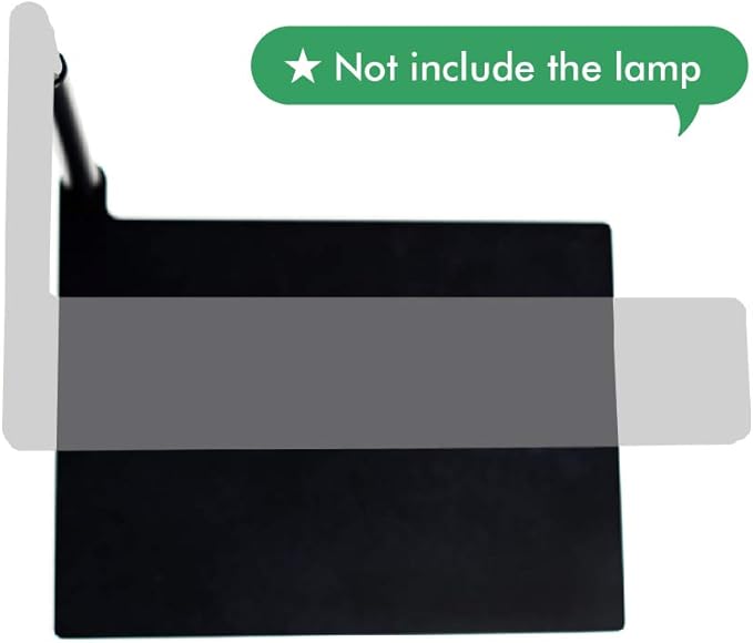 ONF Extension Stand Holder for Flat Nano or Flat Nano Plus Aquarium LED Light Fish Tank Plant Lamp Adjustable Tank Mount Extendable Bracket Fixture Kit (not Including The lamp) (Black)