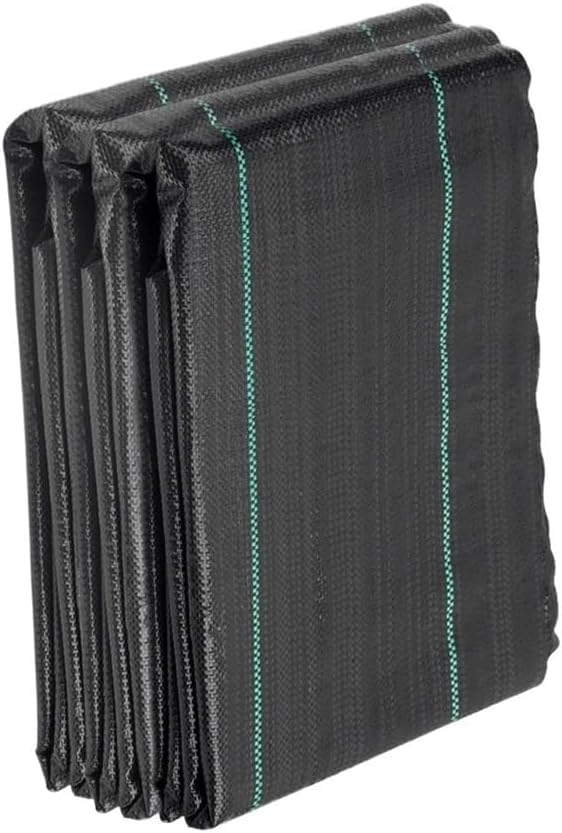 1pc Black Weed Barrier Landscape Fabric 1 * 10/20 Meters Heavy Duty Geotextile Fabric Garden Control Cloth(1MX20M)