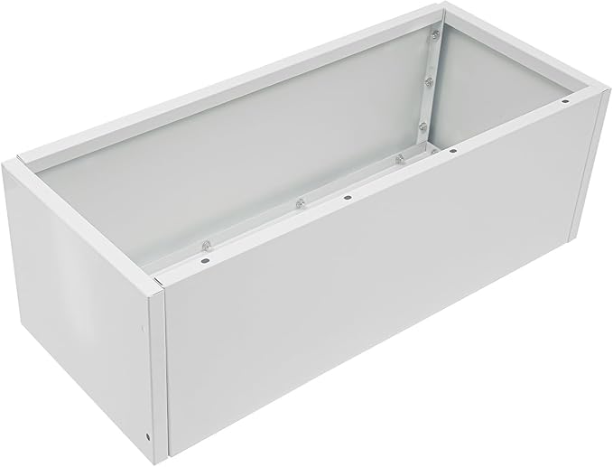 Metal Planter with Trellis 110lbs Load Capacity Free Standing Climbing Plant Support 12 Inch Deep Raised Garden Bed with Privacy Screen for Balcony Patio Garden Indoor &amp Outdoor Use(White)