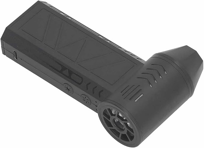 Dry Blower 2500mAh Electric Air Blower 4 Gears Adjustable Cordless for Pet Hair (Black)