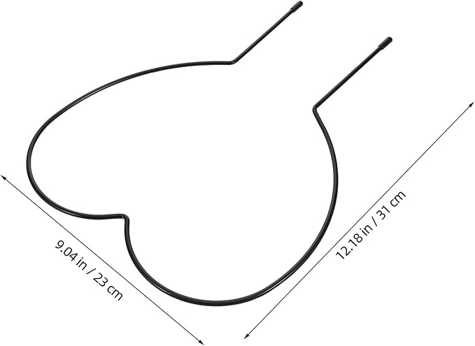 Uonlytech 4pcs Iron Heart Shaped Plant Climbing Trellis Garden Vine Support Stakes for Indoor and Outdoor Climbing Plants 4mm Sturdy Metal Frame 23x31cm